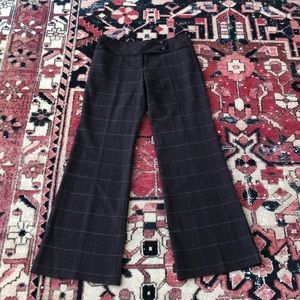 NANETTE LEPORE NWOT plaid wool pants size 2 flare leg never worn! VINTAGE